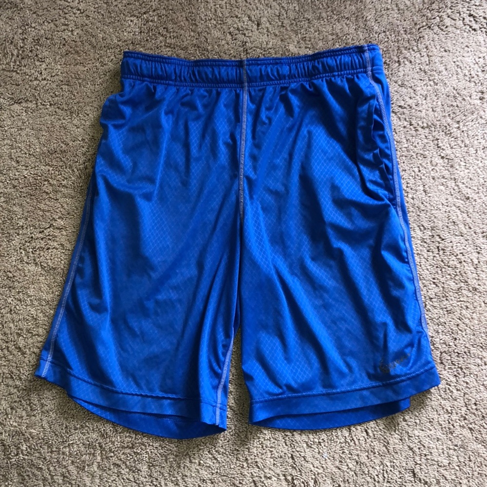 Blue nike basketball shorts